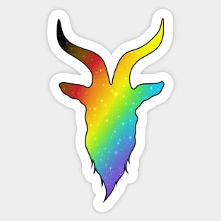 Galaxy Baphomet - LGBTQ+ Pride Sticker